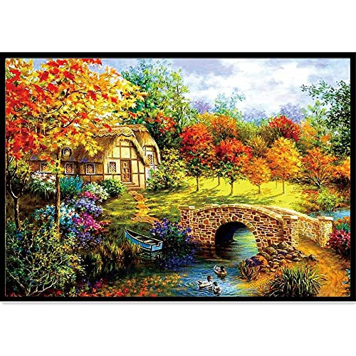 Diamant Peinture Kit 5D Bricolage Strass Mosaïque Broderie Point De Croix Foret 50x120