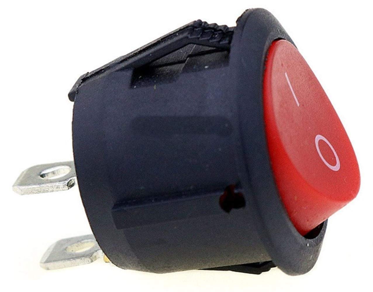 DLRSET Mini Interruttore A Levetta, Doppia Barca Rocker Switch 6 Pin On-off, Con Verde Rosso Luce 20A A 125 V Ca (Color : Red - Foto 8