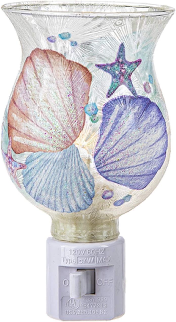 Ganz ME178393 Seashell Night-Light, Glass and Electrical