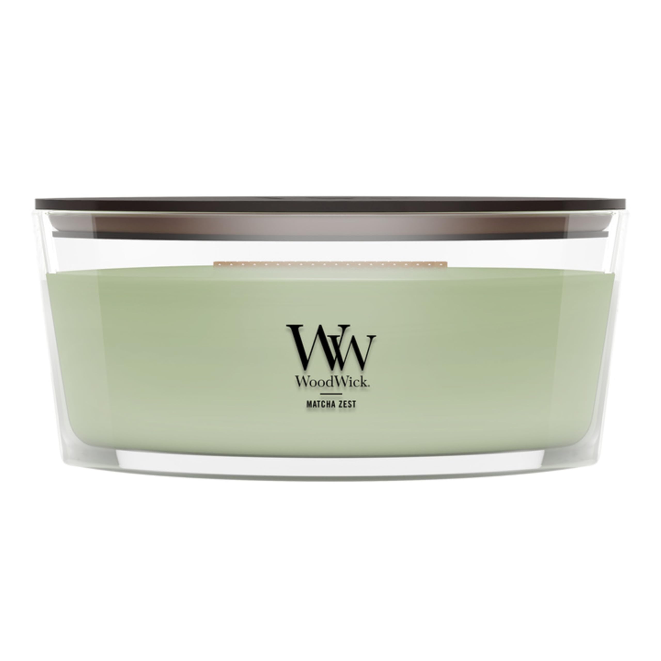 WoodWick Matcha Zest Scented Candle, Crackling Wick, 16oz