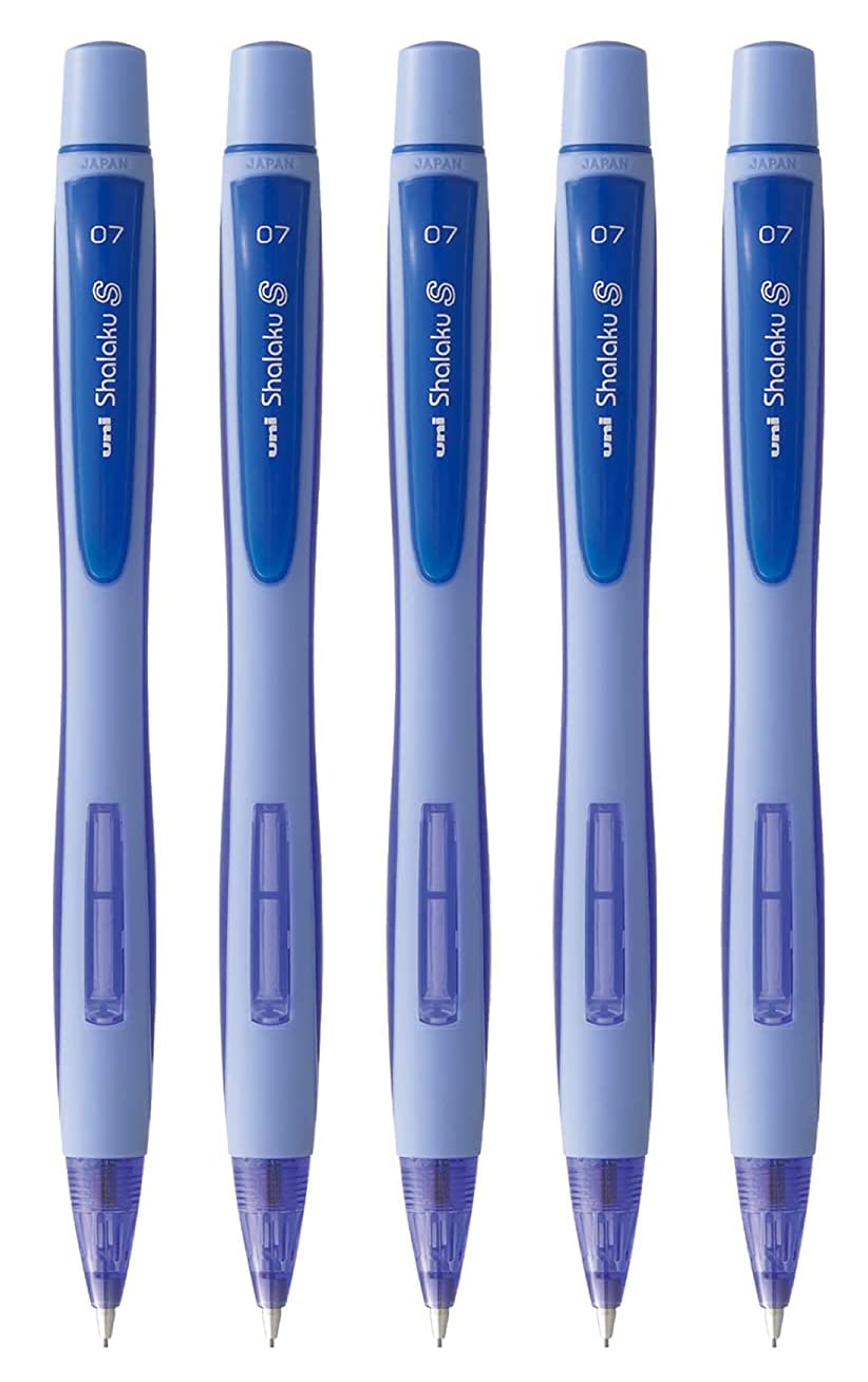 Uni-ball Shalaku M7-228 0.7 mm Mechanical Pencil PACK OF 5 (BLUE)