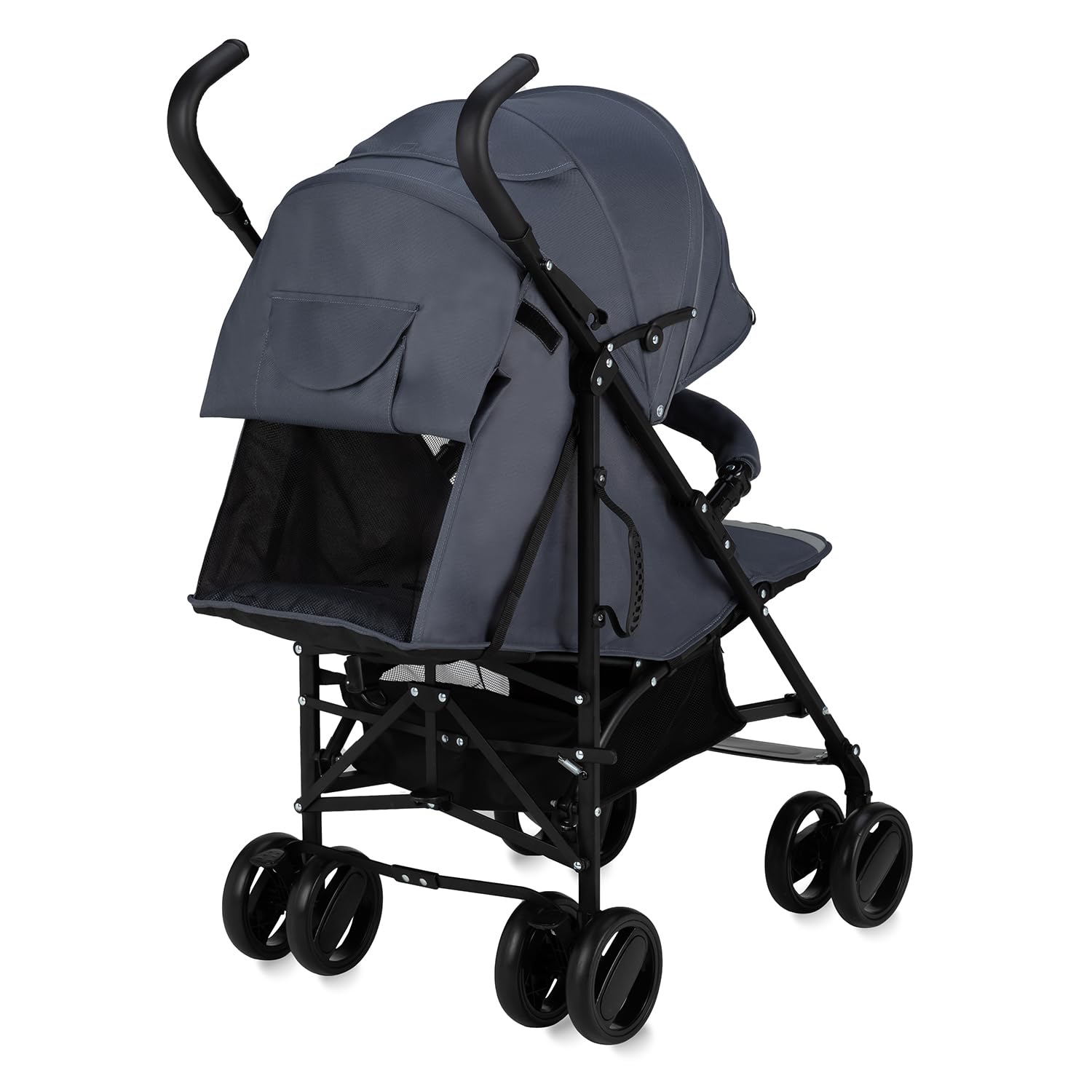 MoMi AKIRA Passeggino per bambini da 6 mesi (fino a 15 kg), cintura di sicurezza regolabile a 5 punti, borsa, cestino porta spesa, parapioggia e zanzariera.