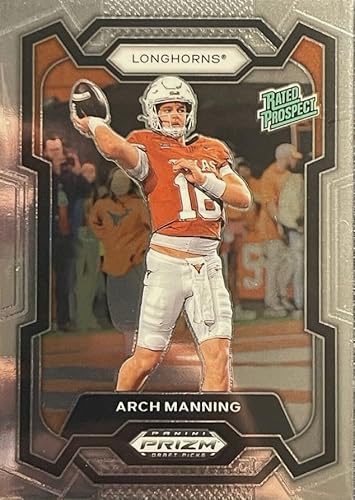 2024 Panini Prizm Draft Picks Arch Manning #192 Rated Prospect Texas Longhorns Rookie RC Football Card