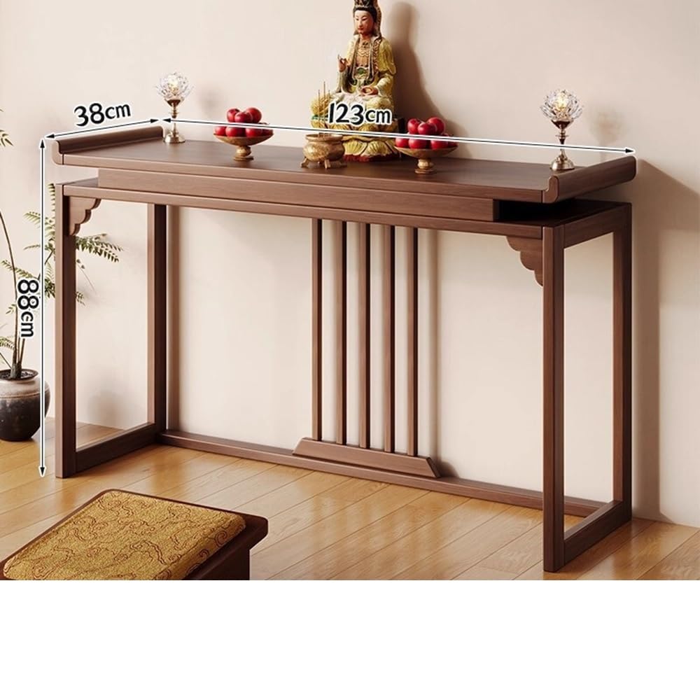 Tavola d'altare Cinese Tavolo consolle in Legno Credenza da Altare in Stile Zen(Grande)