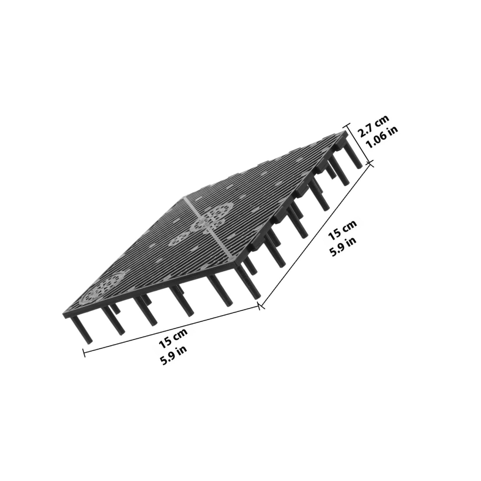 Abaodam 20 Placas de Filtro de Fondo de PVC Negro para Acuario Buena Permeabilidad y Resistencia, Ideales para Peceras Pequeñas y Cría de Peces Grandes