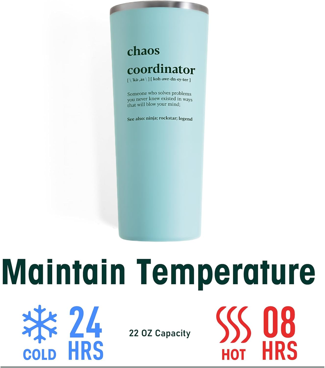 Chaos Coordinator Gifts - Administrative Professional & Teacher Appreciation Tumbler - 22Oz - Image 5