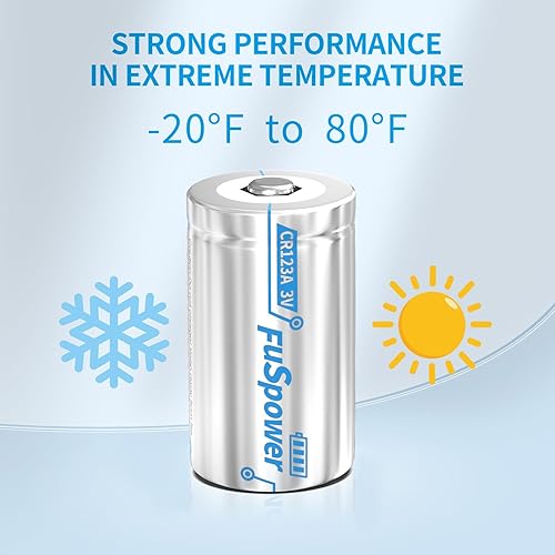 Miniatura 4 de CR123A - Batería de litio 123 CR17345, batería de litio de 3 V para linternas de intensidad, sistema de alarma de seguridad (12 unidades (paquete de