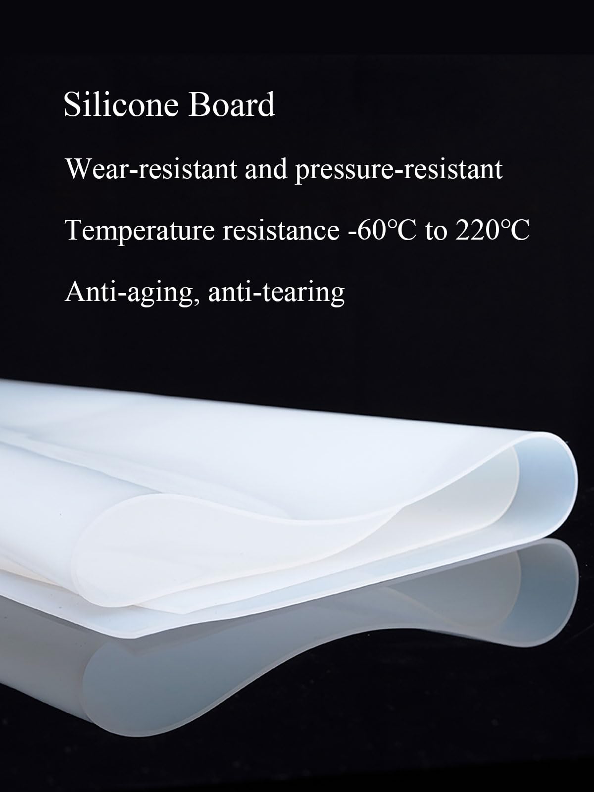 COYOUCO Foglio di gomma siliconica, 500x500x4/5/6mm, commestibile, materiale ad alta temperatura per guarnizioni Copertura per alimenti fai-da-te Sigillatura dei coperchi,6 * 500 * 500mm