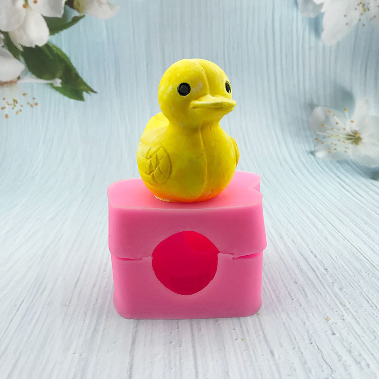 Amazon.co.jp: Sylale 3D立体アヒルの子 黄色いアヒル シリコン