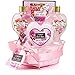Easter Gifts for Him and Her - Spa Basket in Red Rose Fragrance - Lovely Heart Home Spa Set - Luxury Bath & Body Set, Contains Shower Gel, Bubble Bath, Body Lotion, Bath Salt & Heart Wired Basket