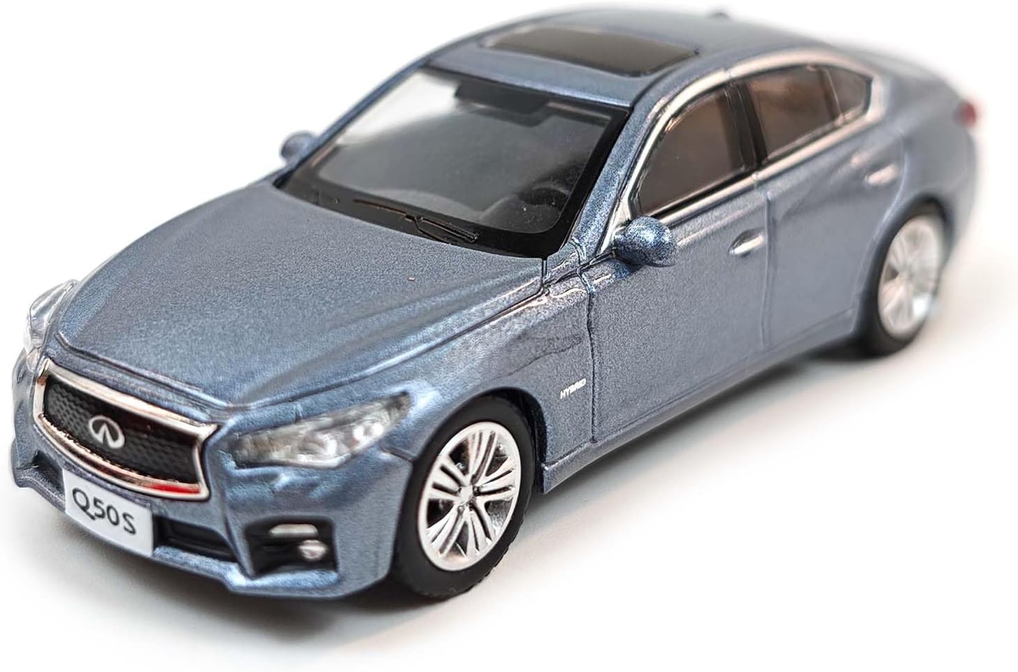 1/64 diecast car Infiniti Q50S Blue Popular Car Models for Adults Collection