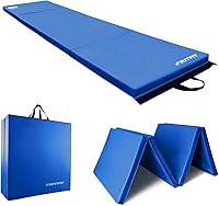 RitFit 2 Inch Thick Folding Gymnastics Mat with Handles - 3x6ft, 4x8ft, 4x10ft, 2x8ft for Yoga, MMA, Stretching, Home Gym Flooring