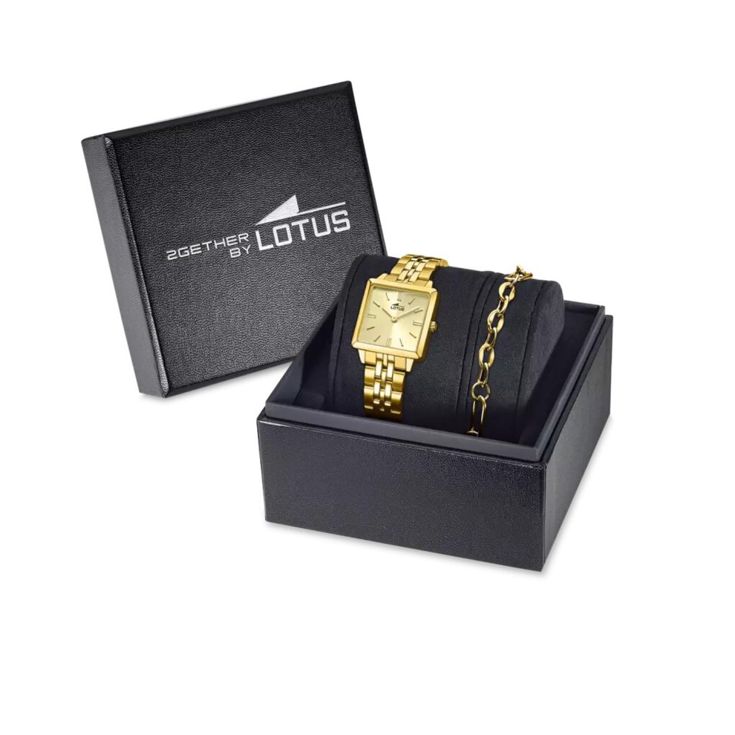 LOTUS Reloj Mujer Analógico de Acero Inoxidable 316l Dorado