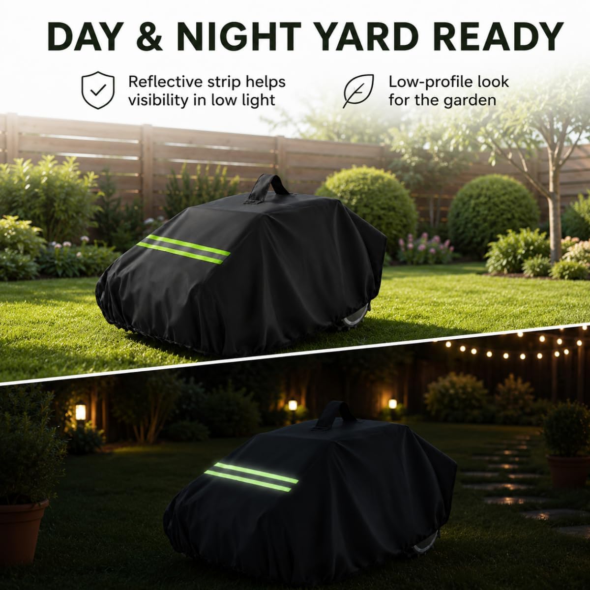 Abris Robot Tondeuse pour Mammotion Luba 3 AWD 5000, Housse Imperméable 600D Oxford avec Bande Réfléchissante et Poignée