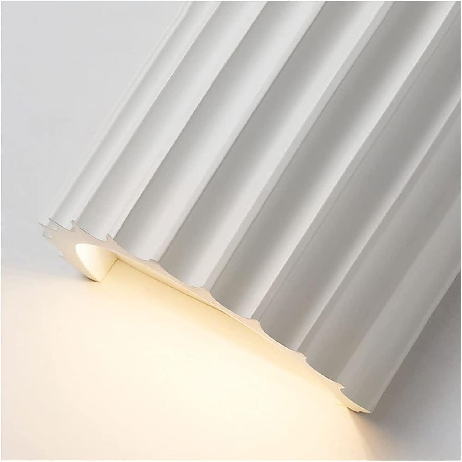Nowoczesna lampa ścienna LED oświetlenie w górę i w dół 2 półcylindrowe światła w stylu wiejskim nordycka zieleń idealna do sypialni, salonu lub schodów