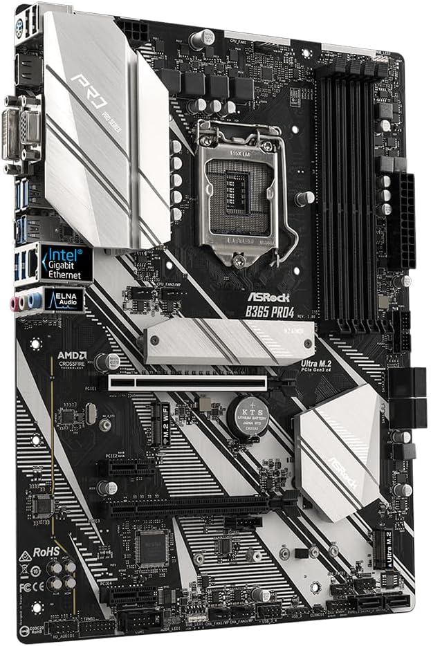 ASRock B365 PRO4 Motherboard rear I/O panel