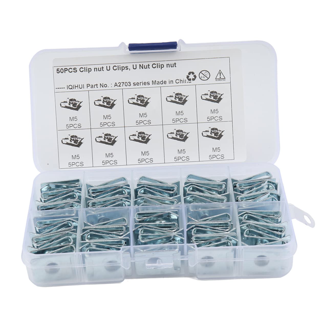 CHILDWEET M5 u Clip Nuts for Motorcycle Bodywork Panel Fasteners u Nuts Manganese Steel Easy Install