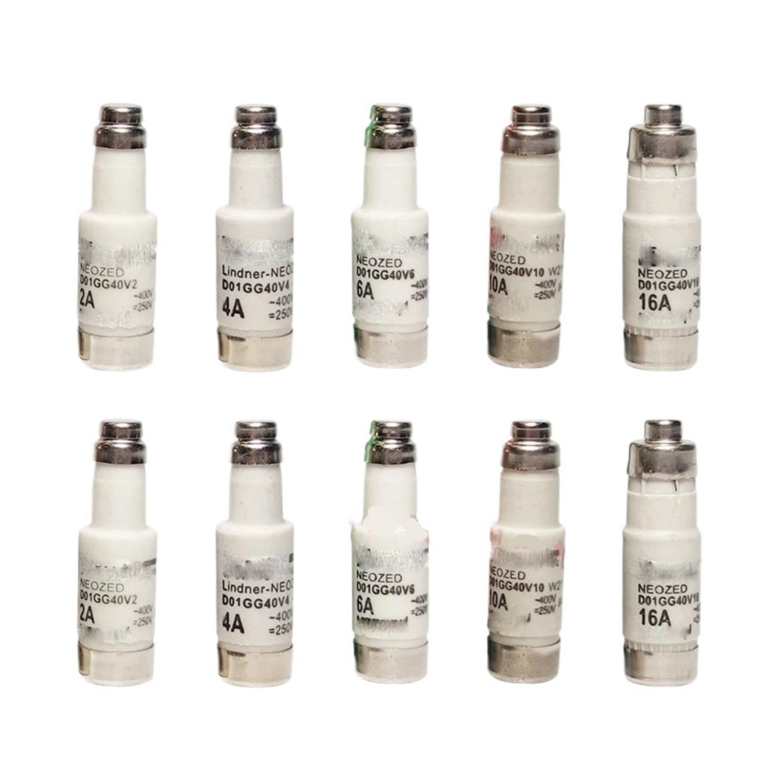 YMUGUEGH 1pcs Fuse D01GG40V16 400V-250 16A D01GG40V2 D01GG40V4 D01GG40V6 D01GG40V10 D01GG40V16(D01GG40V6 6A)