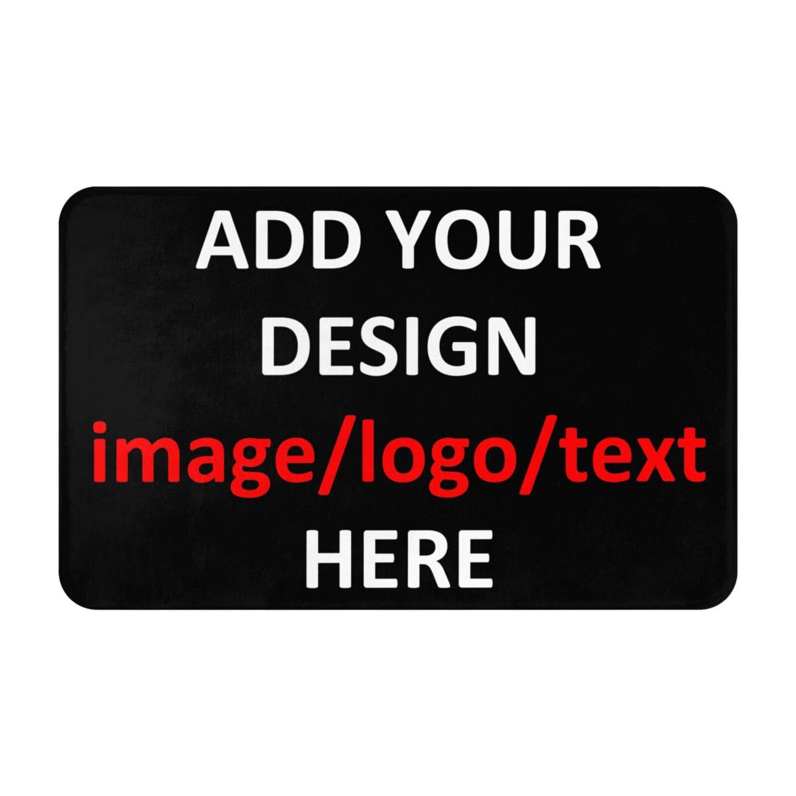 Personalized Door Mats for Front Door Funny Welcome Mats Entrance for Indoor Outdoor Custom Carpet Area Rug Home Office Garden 31.5x20in