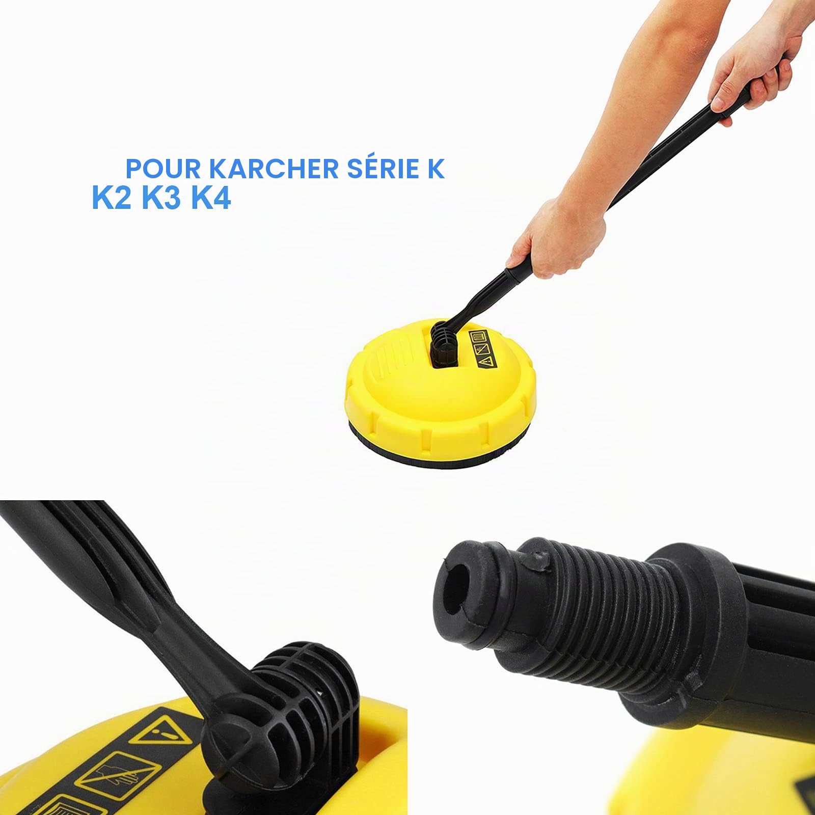 Brosse rotative pour Karcher K, nettoyeur mural rotatif haute pression pour nettoyeurs haute pression électriques Karcher série K K2 K3 K4 K5 K6 K7
