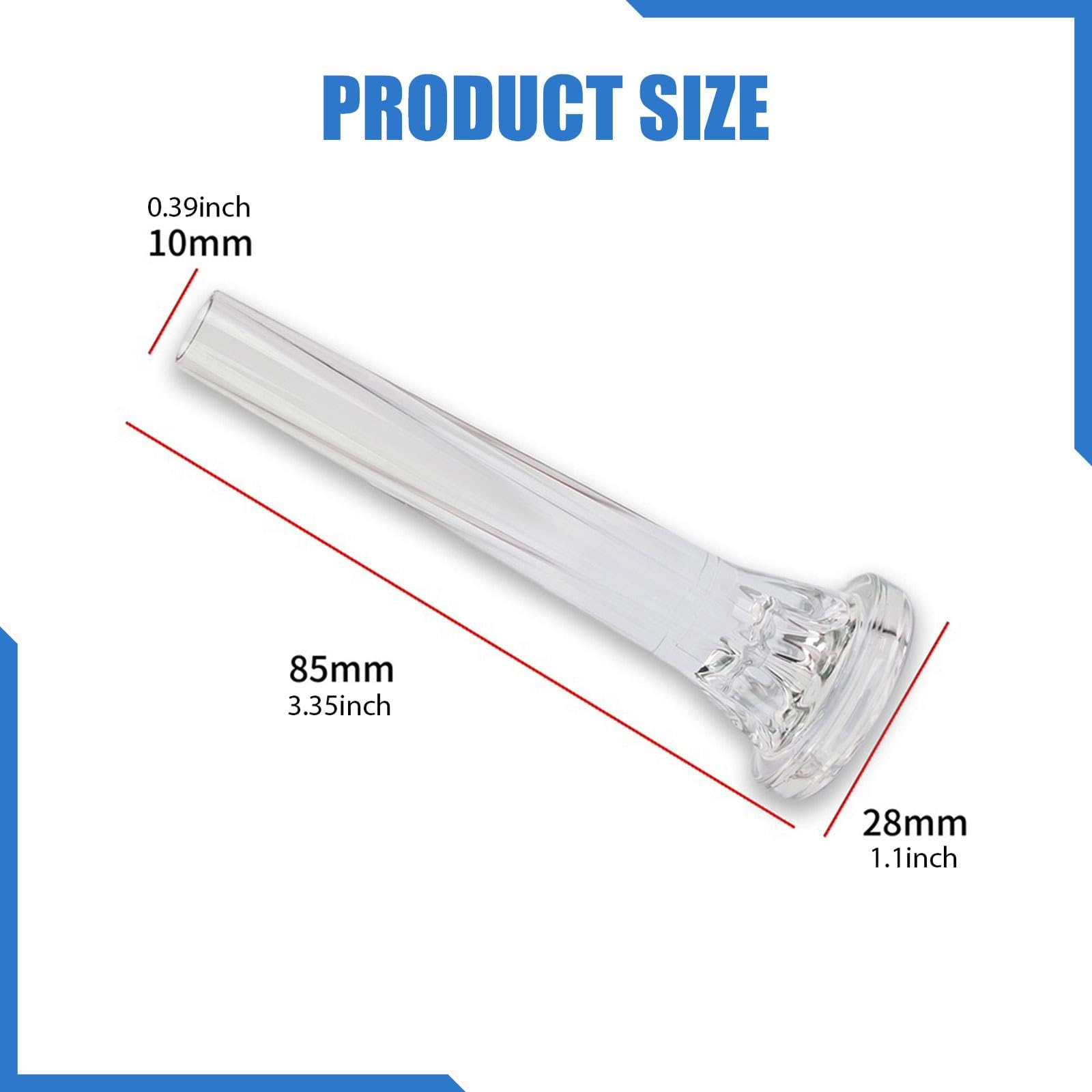F Fityle Bocchino per tromba Bocchino in acrilico Facile da pulire Ricambio Strumenti musicali Accessori per bambini Uso pratico per musicisti, 3c