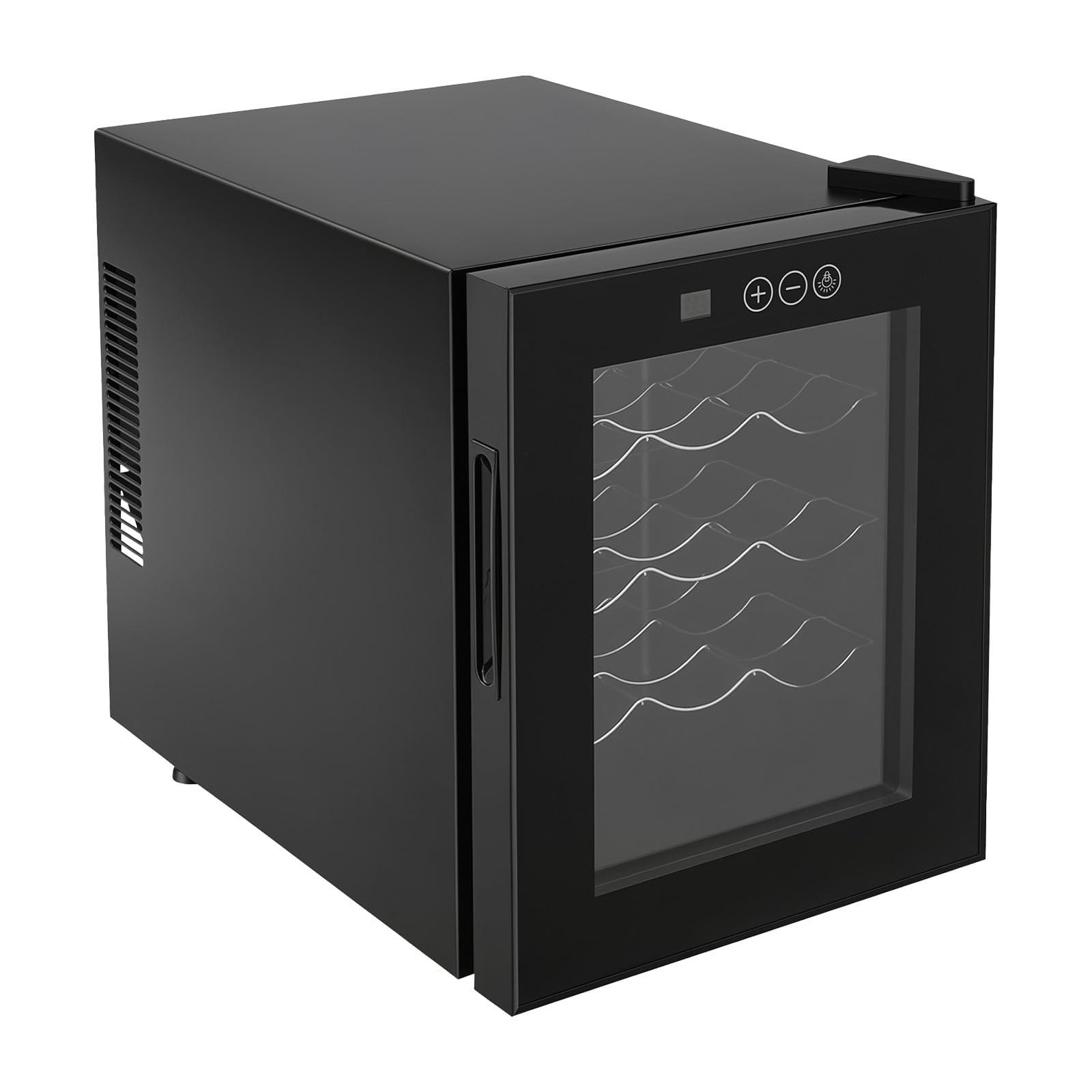 HWBWE Thermoelectric Wine Cooler 12 Bottle Countertop Wine Refrigerator