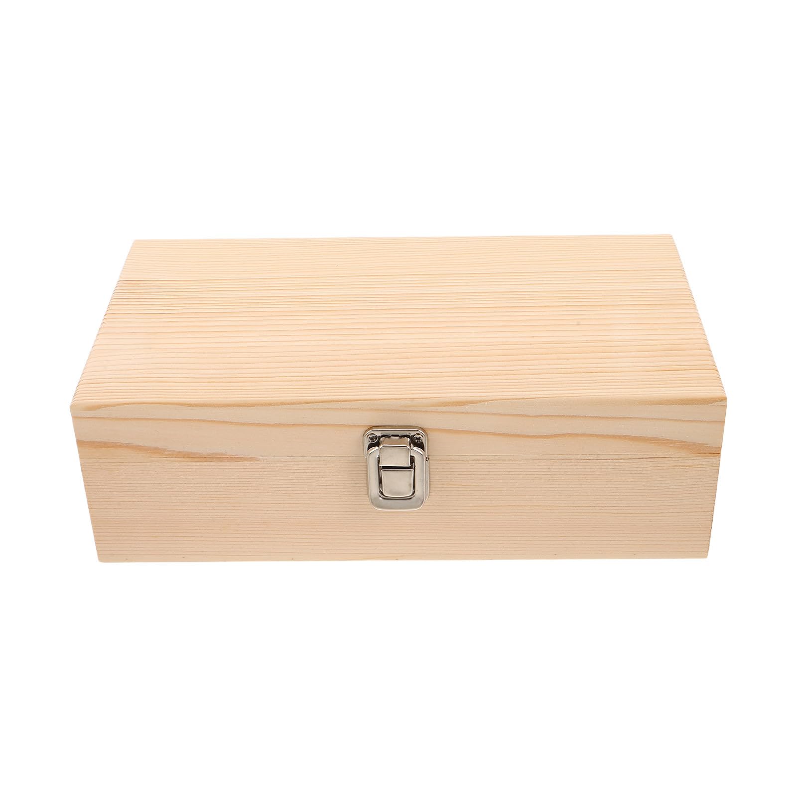 Batteriebox aus Holz für 55 AA-Batterien – Tragbarer Batterie-Organizer mit Schwammeinsatz – Schützende Aufbewahrungsbox für Lithiumzellen für Zuhause, Büro oder Garage