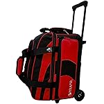 Pyramid Path Pro Deluxe Double Roller Bowling Bag (Black/Red)