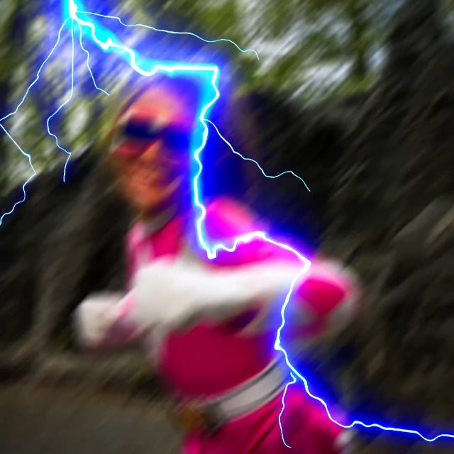 Disfraz Completo Niñas Power Rangers Ranger Rosa miniatura 3