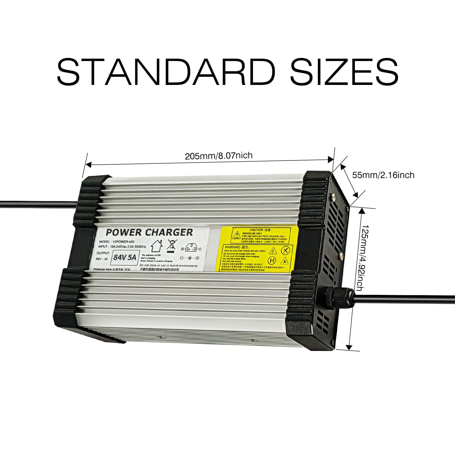 84V 5Amp Ltihium Battery Charger for 72v 20S Li-ion Battery with Anderson Connector for Health Care Equipment