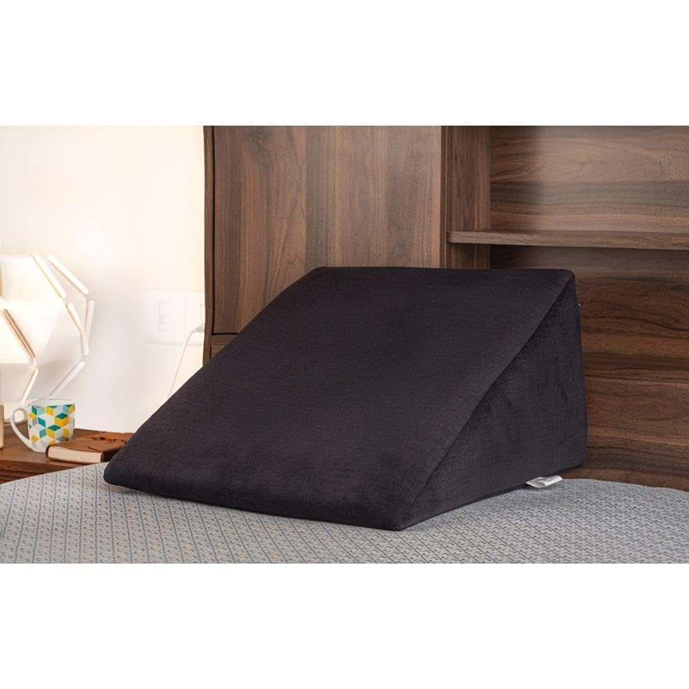 CloudBliss Wedge Pillow for Sleeping, 10 inch Bed Wedge Pillow, Elevated Body Pillow for Back Support, Acid Reflux, Leg, Neck Pain, Snoring, Triangle Pillow Wedge 2