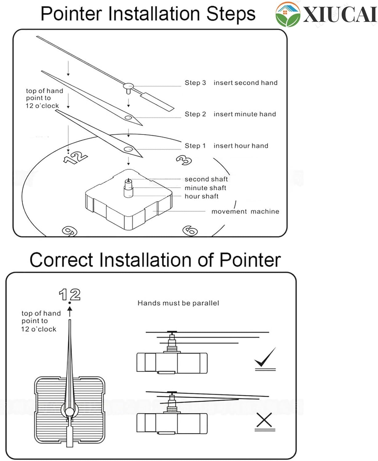 Modern Black Pendulum Wall Clock with Bird Design - Silent Non-Ticking Movement, Large Dials for Living Room and Office Decor,A