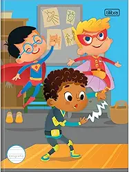 Caderno Brochura Capa Dura Caligrafia Sapeca Masculino 40 Folhas Tilibra Tilibra