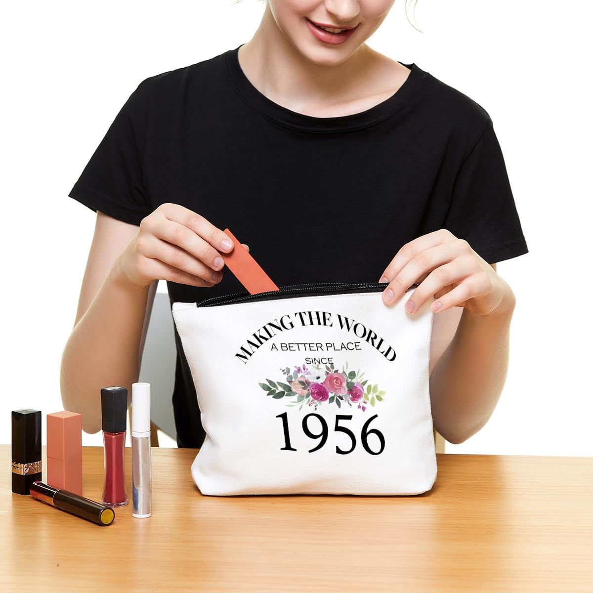 Fokongna 70th Birthday Gifts for Women Mom Grandma Aunt BFF Friends Teacher Boss Staff Colleague Coworker-Making The World Since 1955-70 Years Old Gifts Ideas For Women Turning 70 for Wife Sisters - Image 4