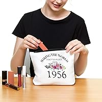 Vista 4 de Fokongna Regalos de cumpleaños para niñas de mamá, papá, abuela, tía, mejores amigos, regalos de cumpleaños para hermana, bolsa de maquillaje, 1954