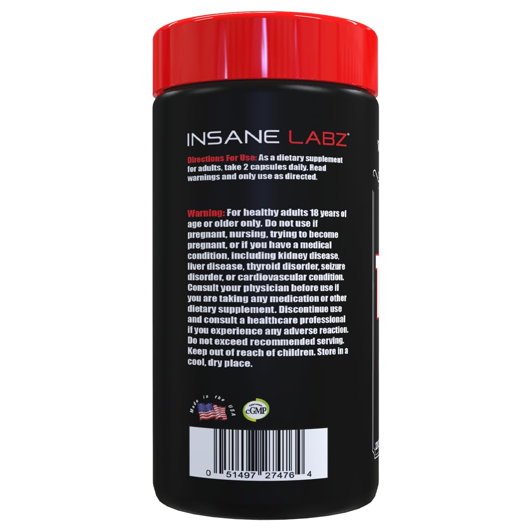 Insane Labz Tribulus Terrestris Extract, 45% Saponins, 750mg, 60 Servings, 120 Capsules — Amazon image 3