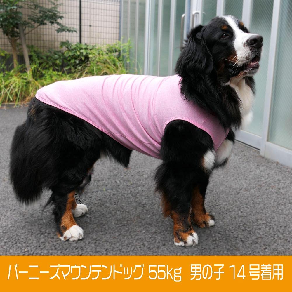 Amazon | 犬服 VERY 超大型犬 コットンタンクトップ ピンク 13号
