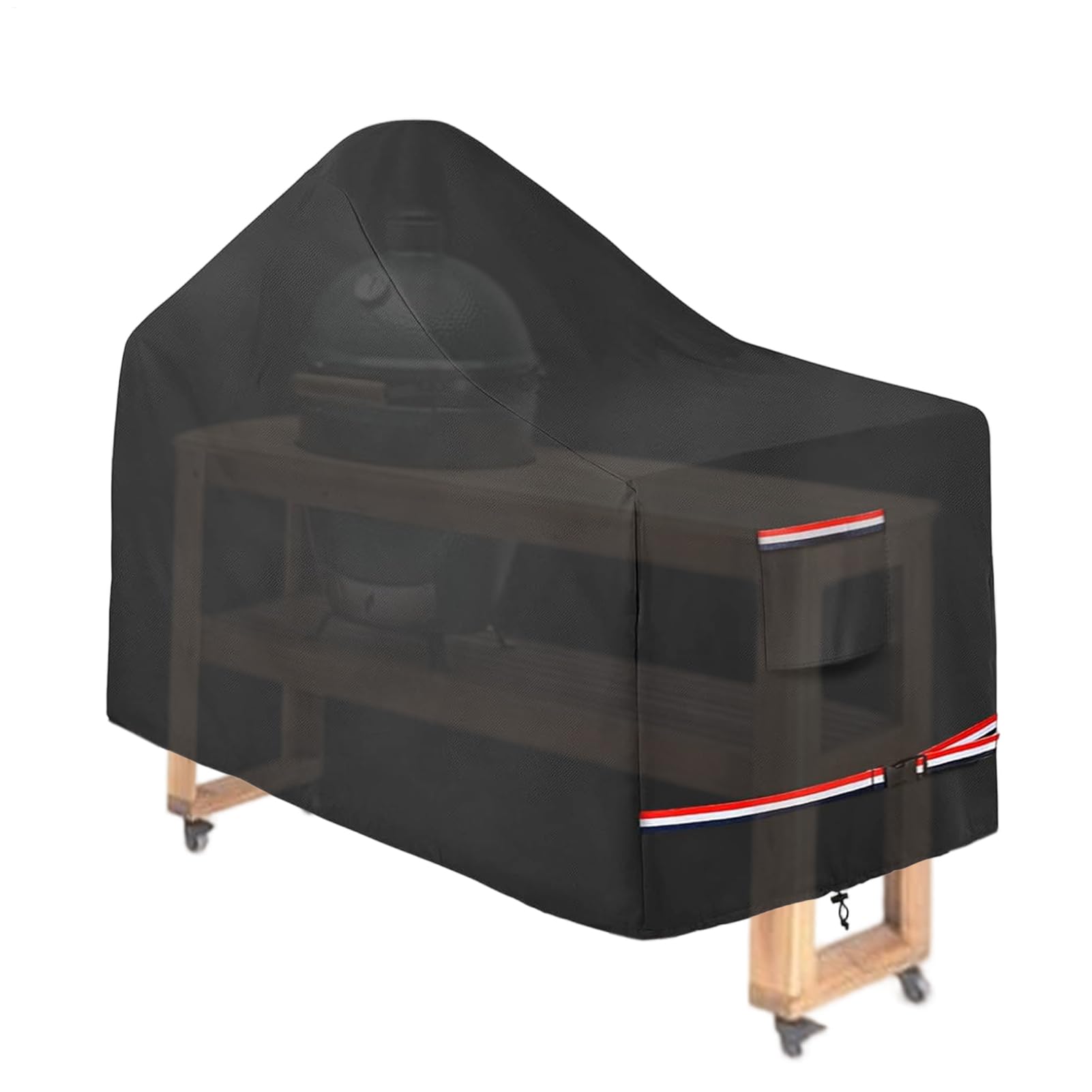 Copertura per tavolo da grill, strato, 1 pezzo, copertura per griglia per esterni, grande tavolo verde a forma di , facile da trasportare, per carrello di carbone di propano, cortile, patio