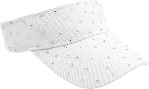 Miniatura 7 de Gorras de béisbol con diamantes de imitación, visera brillante, sombrero de cola de caballo ajustable, parte superior abierta, sombreros de sol para