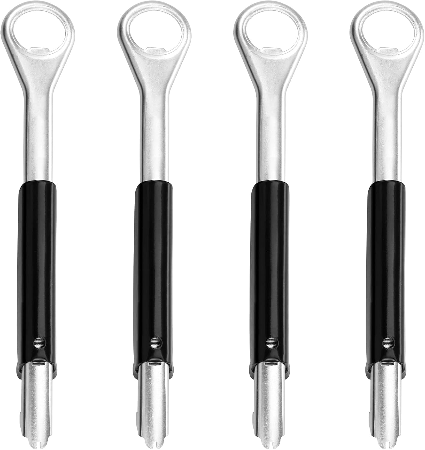 4Pcs Adjustable Jar Opener, Rustproof Can Portable Lid Multifunctional Bottle Waterproof for Home Kitchens Gadgets