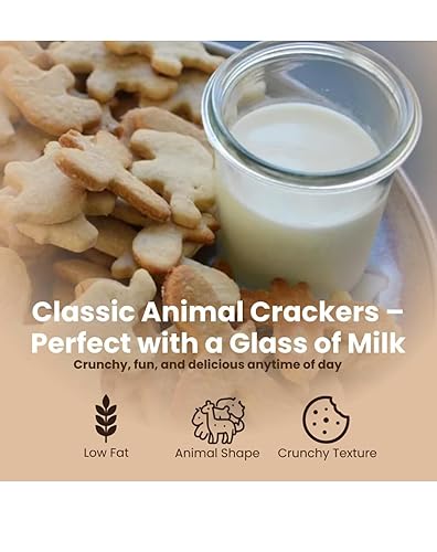 Miniatura 3 de Galletas de animales en tina de almacenamiento resellable a granel, aperitivos clásicos ligeramente dulces, recipiente de tamaño de fiesta de 5