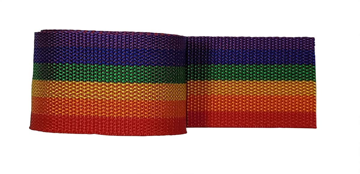 Benristraps 50mm Polypropylene Webbing (Rainbow, 20)