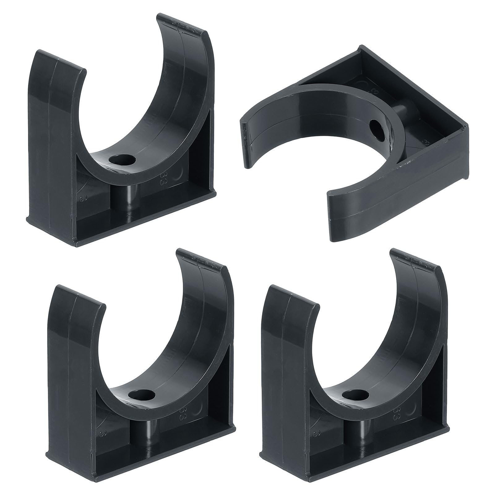 TA-VIGOR 63mm PVC Water Pipe Clamps Clips, 4pcs U-Shaped Tubing Hose Buckles for 63mm OD Tubing