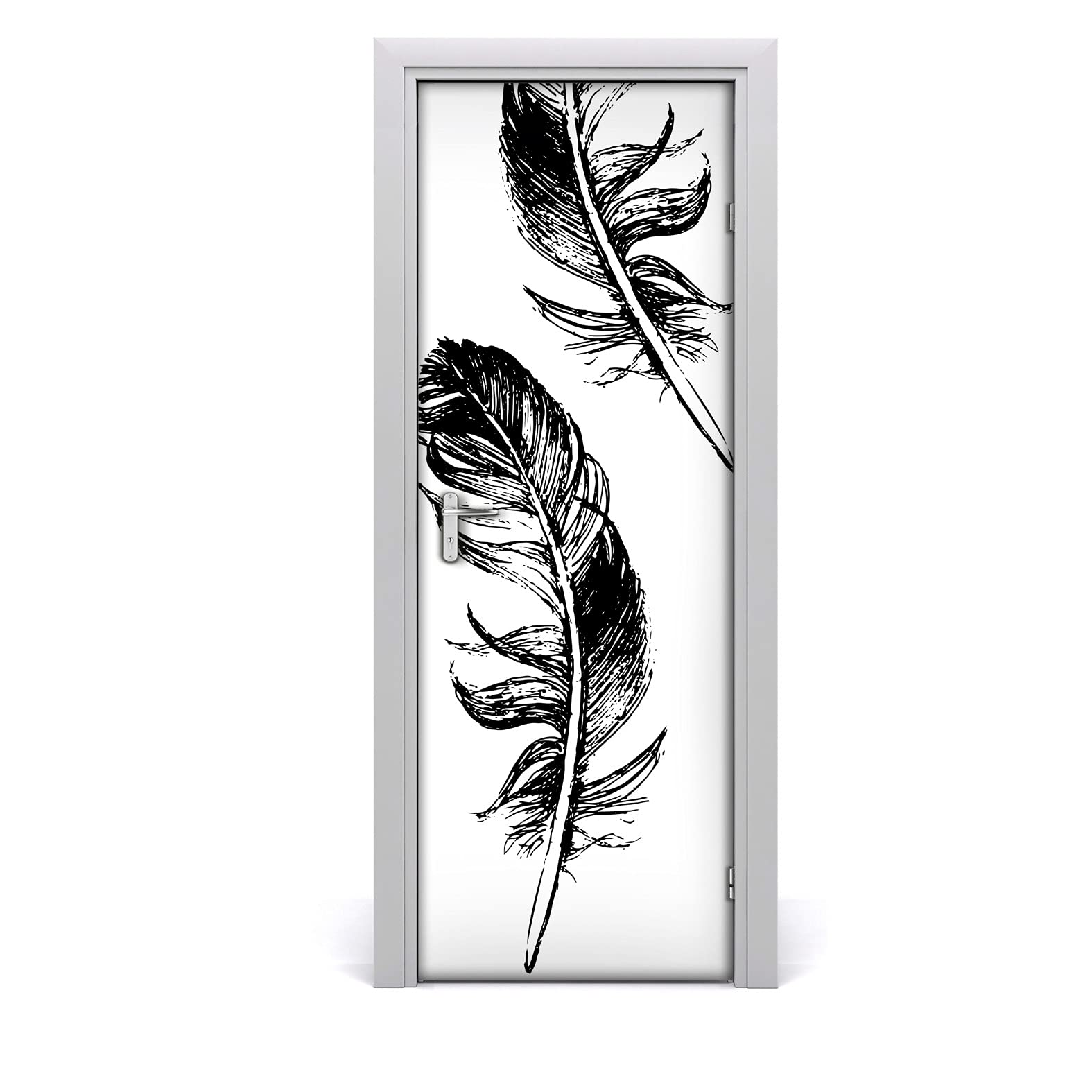 Autocollant de porte impermeable papier peint deco murale 70x200cm Coloray