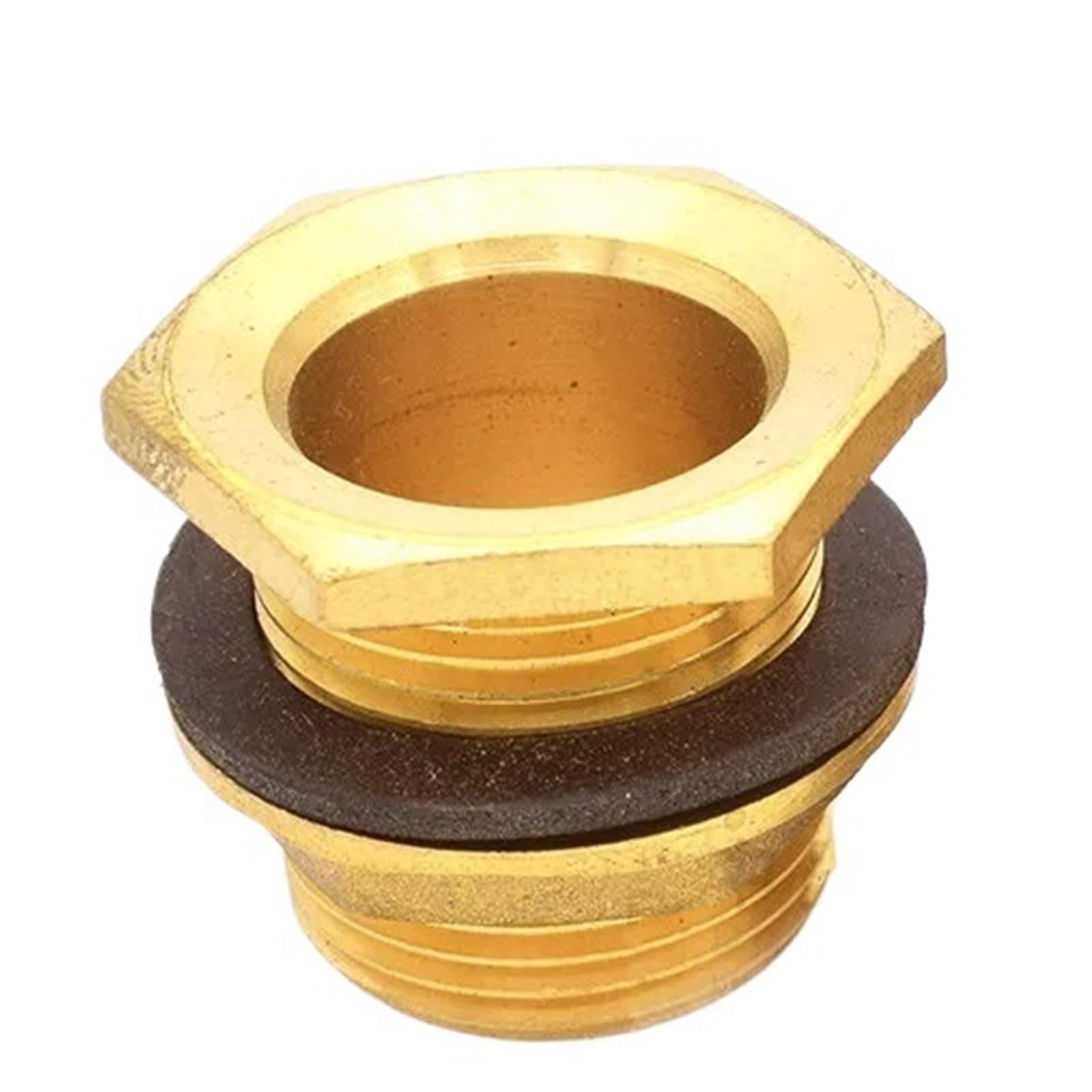 Epaknhgd Men's 1 Pc Threaded Pipe Plumbing Fittings Bulkhead Nut Jointer