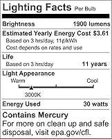 Vista 2 de Satco Bombilla de transición S6507 en acabado blanco, 9.00 pulgadas