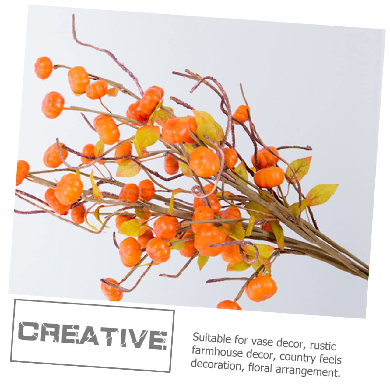 Alipis 6stücke Teiliges Künstliche Kürbiszweige Für Herbstdekoration Realistische Simulations-Pumpkin Branches Für Thanksgiving Und Halloween Deko Für Tischarrangements Und
