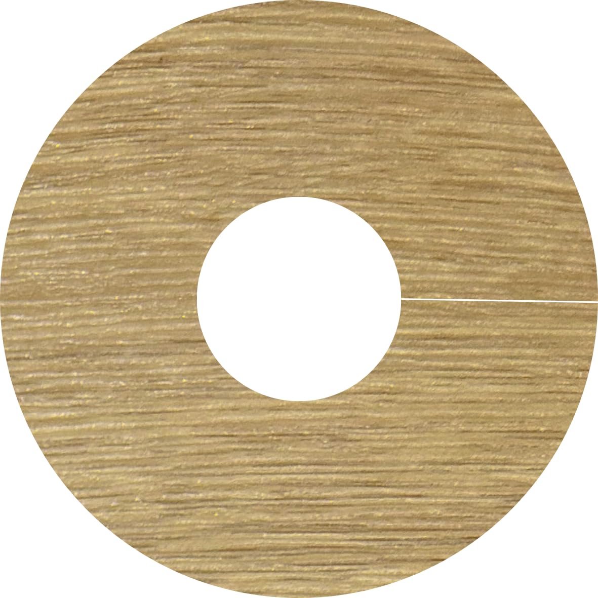 Self-Adhesive Radiator Pipe Covers, Collars, Surrounds, Rose 15mm for Laminate, Engineered, Vinyl Flooring Pack of 4 (Natural Oak) — image 1