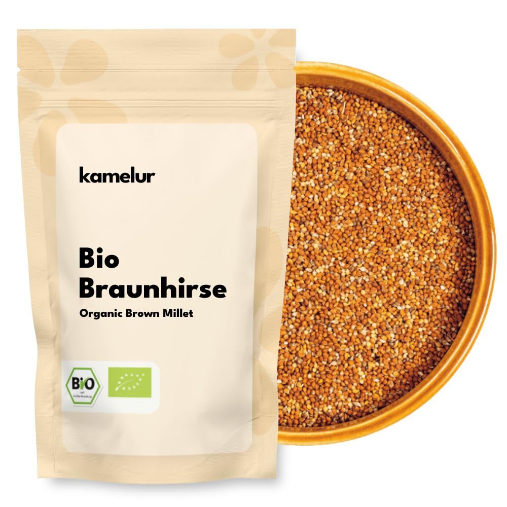 Kamelur Bio Braunhirse (5kg) aus Österreich - Wilde Braun Hirse aus kontrolliert biologischem Anbau