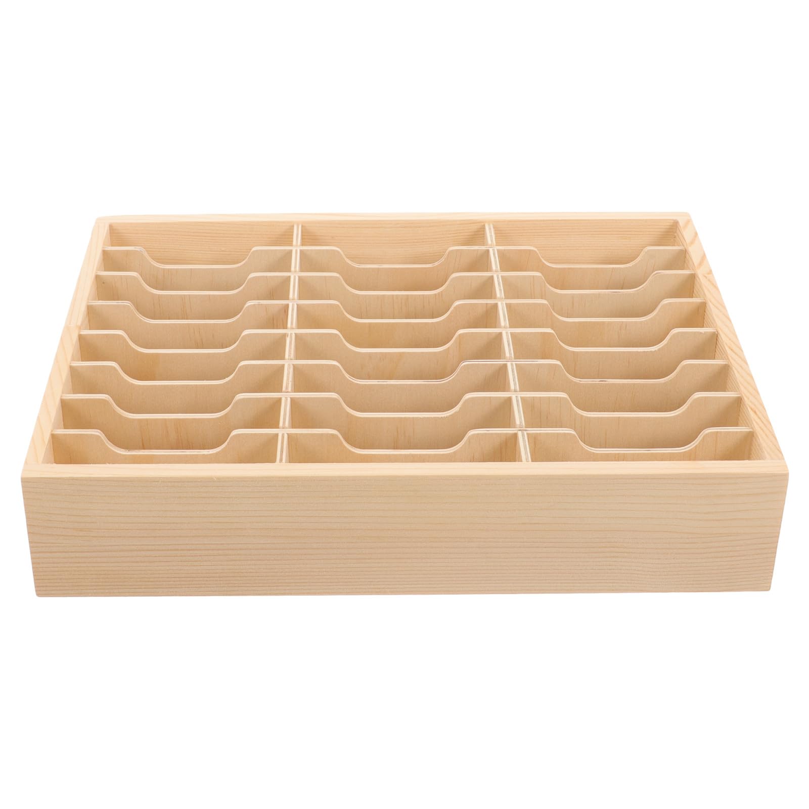 MAGICLULU Portaoggetti in Legno Scomparti Multipli per Cellulare, Scatola Organizzatrice da Scrivania Grande Capacità di Carico per Ufficio e Aula